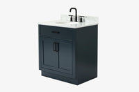 Ariel hepburn 30-31 in. oval sink vanity with 0.75 - 1.5 in. with countertop