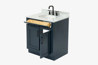 Ariel hepburn 30-31 in. oval sink vanity with 0.75 - 1.5 in. with countertop