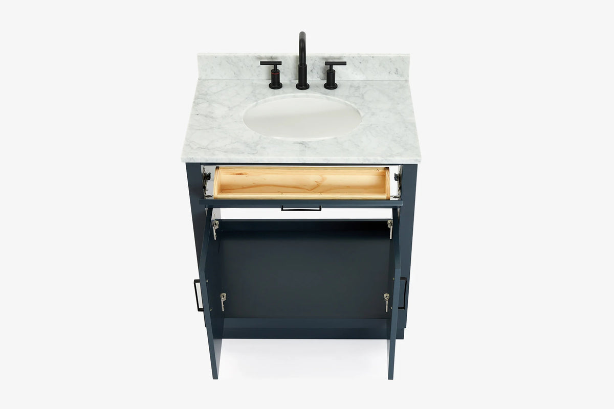 Ariel hepburn 30-31 in. oval sink vanity with 0.75 - 1.5 in. with countertop