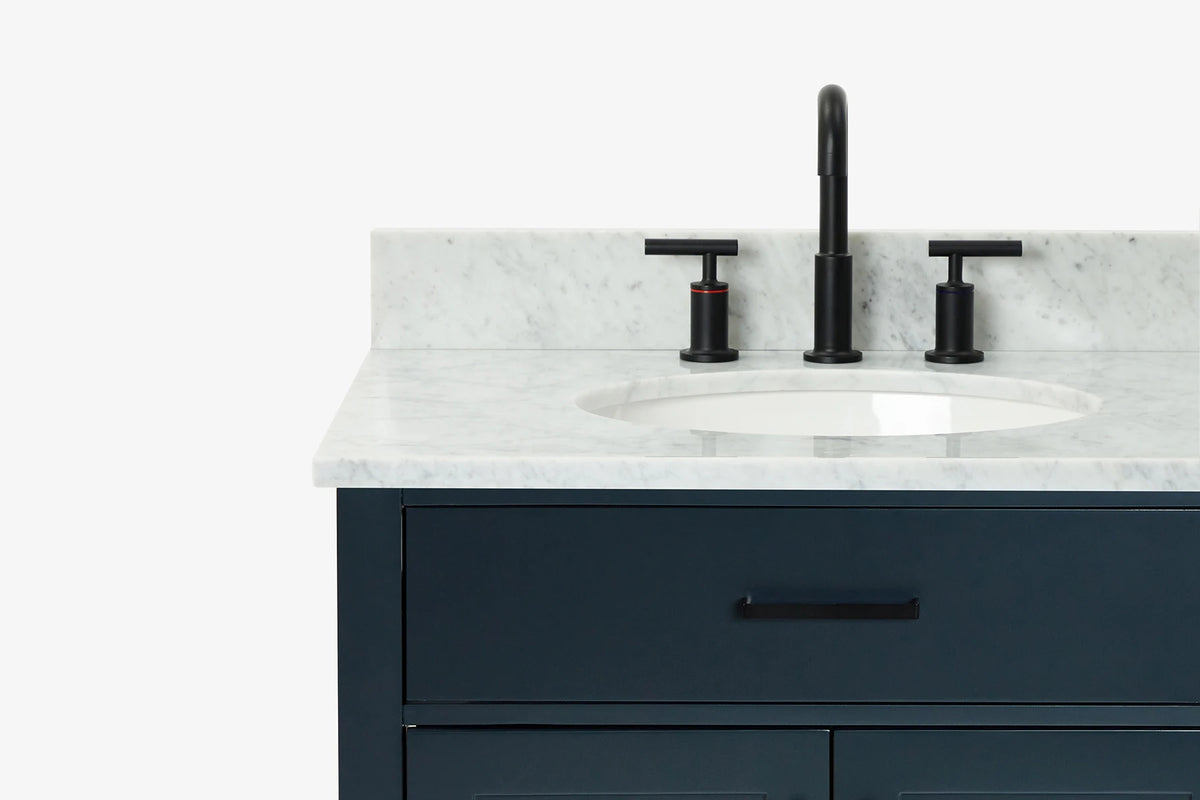 Ariel hepburn 30-31 in. oval sink vanity with 0.75 - 1.5 in. with countertop