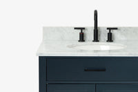 Ariel hepburn 30-31 in. oval sink vanity with 0.75 - 1.5 in. with countertop