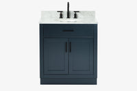 Ariel hepburn 30-31 in. oval sink vanity with 0.75 - 1.5 in. with countertop
