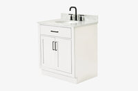 Ariel hepburn 30-31 in. oval sink vanity with 0.75 - 1.5 in. with countertop