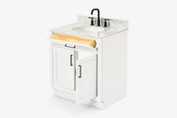 Ariel hepburn 30-31 in. oval sink vanity with 0.75 - 1.5 in. with countertop