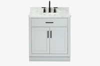 Ariel hepburn 30-31 in. oval sink vanity with 0.75 - 1.5 in. with countertop