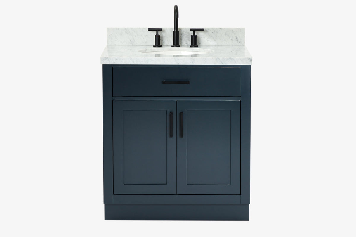 Ariel hepburn 30-31 in. oval sink vanity with 0.75 - 1.5 in. with countertop
