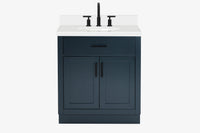 Ariel hepburn 30-31 in. oval sink vanity with 0.75 - 1.5 in. with countertop