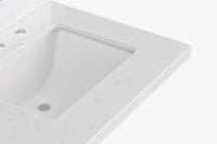 Ariel hepburn 36-37 in. right offset rectangle sink vanity with 0.75-1.5 in. with countertop
