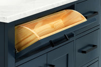 Ariel hepburn 36-37 in. left offset oval sink vanity with 1.5-0.75 in. with countertop