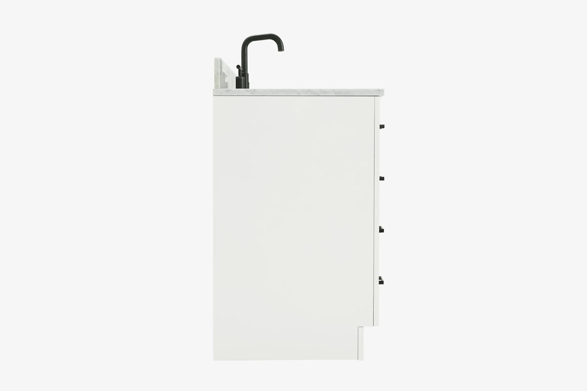 Ariel hepburn 36-37 in. left offset oval sink vanity with 1.5-0.75 in. with countertop