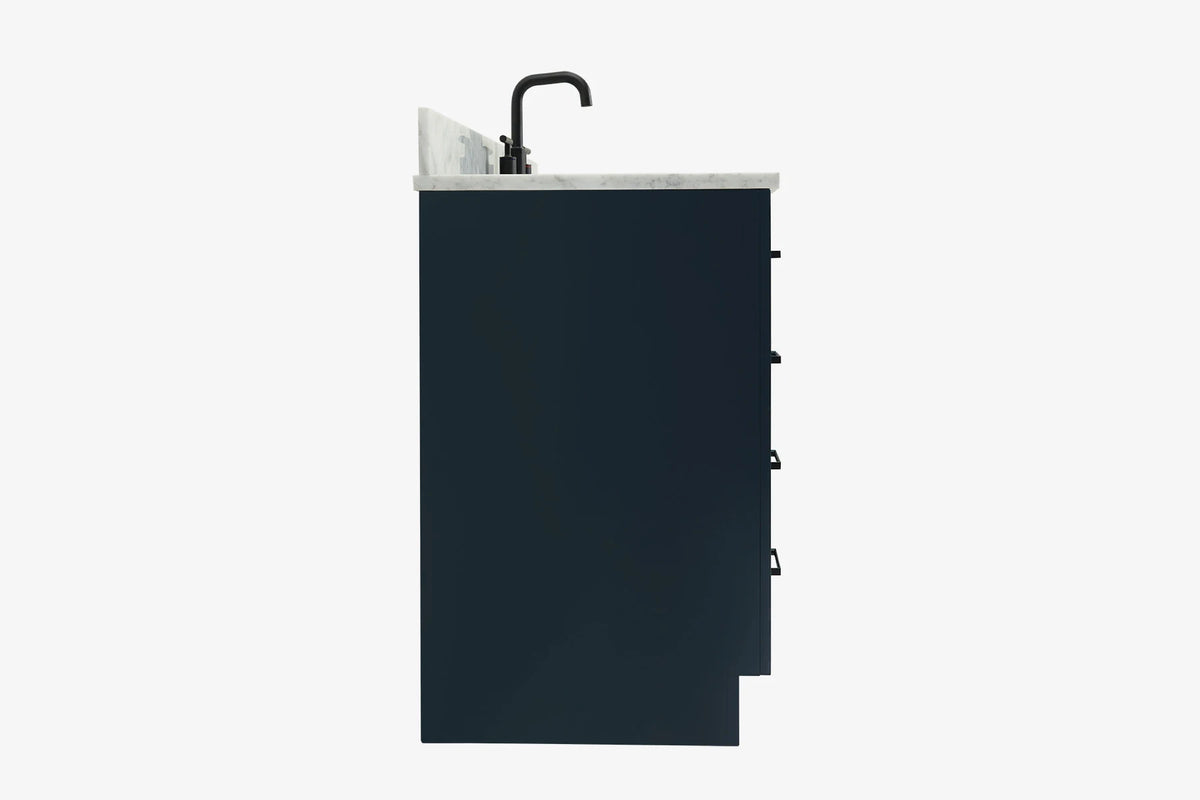 Ariel hepburn 36-37 in. left offset rectangle sink vanity with 0.75-1.5in. with countertop