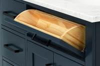 Ariel hepburn 36-37 in. right offset oval sink vanity with 0.75-1.5 in. with countertop