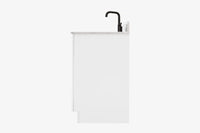 Ariel hepburn 36-37 in. right offset oval sink vanity with 0.75-1.5 in. with countertop