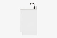Ariel hepburn 36-37 in. right offset rectangle sink vanity with 0.75-1.5 in. with countertop