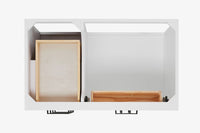 Ariel hepburn 36-37 in. right offset rectangle sink vanity with 0.75-1.5 in. with countertop