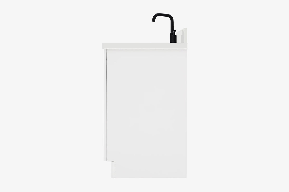 Ariel hepburn 36-37 in. right offset rectangle sink vanity with 0.75-1.5 in. with countertop