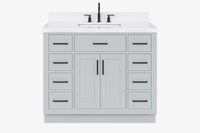 Ariel hepburn 42-43 in. rectangle sink bathroom vanity with countertop 0.75-1.5 edge