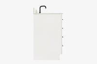 Ariel hepburn 42-43 in. left offset rectangle sink vanity with 0.75-1.5 inch with countertop