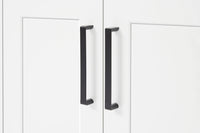 Ariel hepburn 43 in. right offset rectangle sink vanity with 0.75 in. carrara white countertop in white