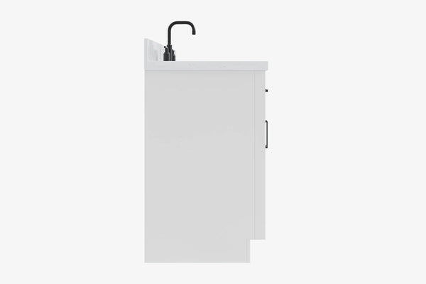 Ariel hepburn 48-49 in. rectangle sink bathroom vanity with  countertop 0.75-1.5 edge