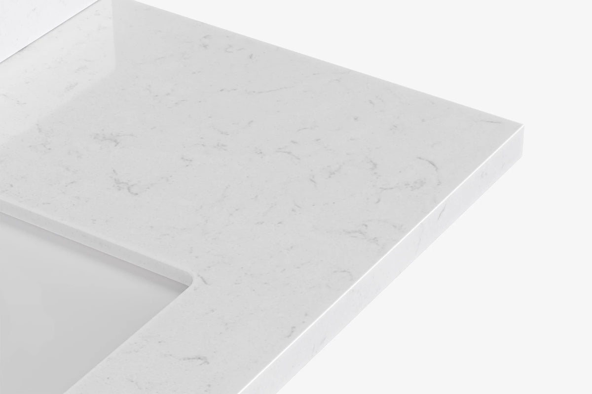 Ariel hepburn 48-49 in. rectangle sink bathroom vanity with  countertop 0.75-1.5 edge