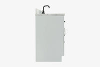 Ariel hepburn 48-49 in. rectangle sink bathroom vanity with  countertop 0.75-1.5 edge