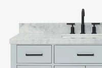 Ariel hepburn 48-49 in. rectangle sink bathroom vanity with  countertop 0.75-1.5 edge