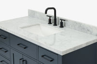 Ariel hepburn 48-49 in. rectangle sink bathroom vanity with  countertop 0.75-1.5 edge