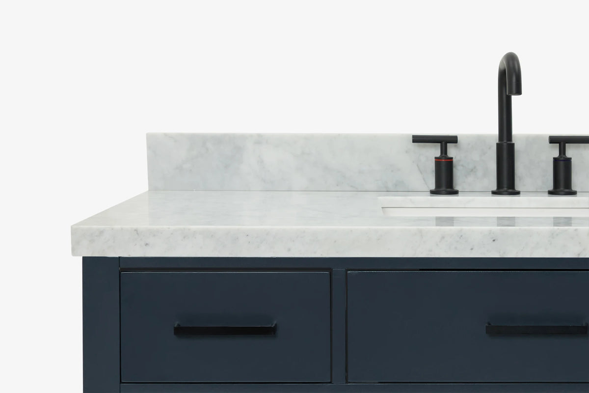 Ariel hepburn 48-49 in. rectangle sink bathroom vanity with  countertop 0.75-1.5 edge