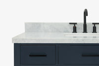 Ariel hepburn 48-49 in. rectangle sink bathroom vanity with  countertop 0.75-1.5 edge