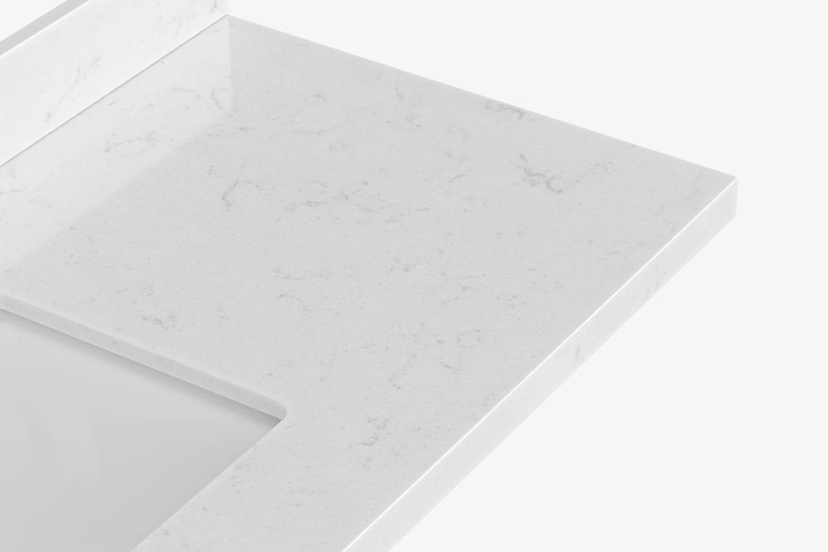 Ariel hepburn 54-55 in. rectangle sink bathroom vanity with countertop 0.75-1.5in. edge