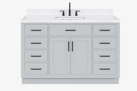 Ariel hepburn 54-55 in. rectangle sink bathroom vanity with countertop 0.75-1.5in. edge