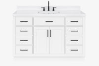 Ariel hepburn 54-55 in. rectangle sink bathroom vanity with countertop 0.75-1.5in. edge