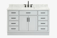 Ariel hepburn 54-55 in. rectangle sink bathroom vanity with countertop 0.75-1.5in. edge