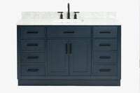 Ariel hepburn 54-55 in. rectangle sink bathroom vanity with countertop 0.75-1.5in. edge