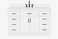 Ariel hepburn 54-55 in. rectangle sink bathroom vanity with countertop 0.75-1.5in. edge