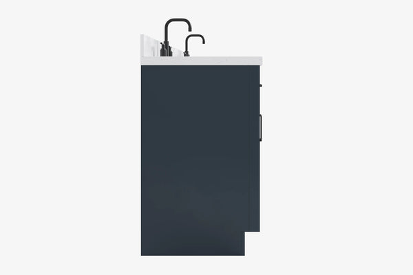 Ariel hepburn 66-67 inch double rectangle sink bathroom vanity with countertop 0.75-1.5 edge