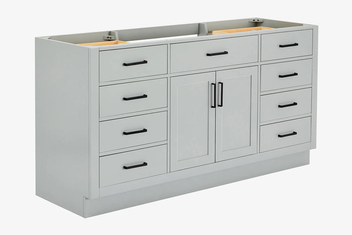 Ariel hepburn 66 inch single sink base cabinet in white