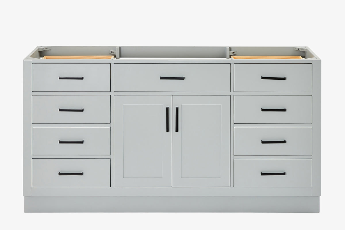 Ariel hepburn 66 inch single sink base cabinet in white
