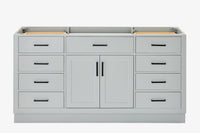 Ariel hepburn 66 inch single sink base cabinet in white