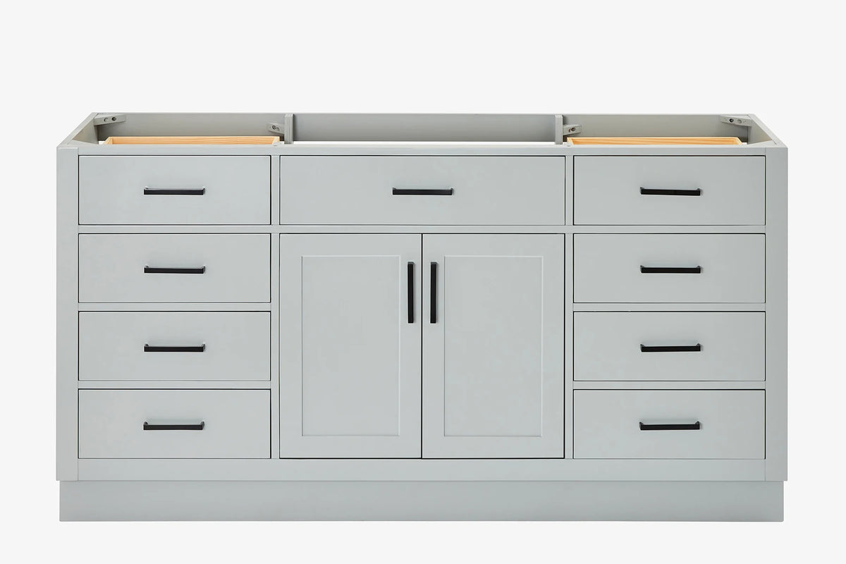 Ariel hepburn 66 inch single sink base cabinet in white