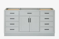 Ariel hepburn 66 inch single sink base cabinet in white
