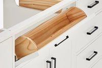 Ariel hepburn 66 inch single sink base cabinet in white