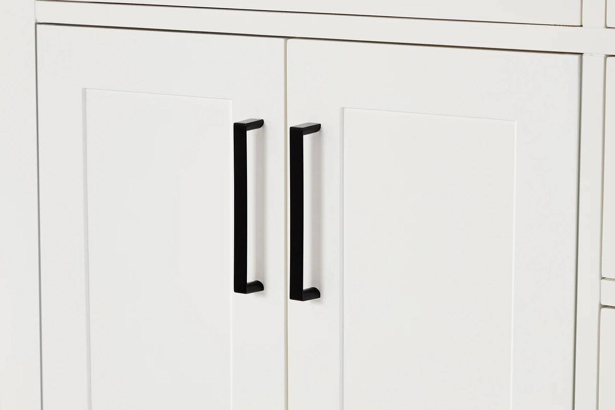 Ariel hepburn 66 inch single sink base cabinet in white