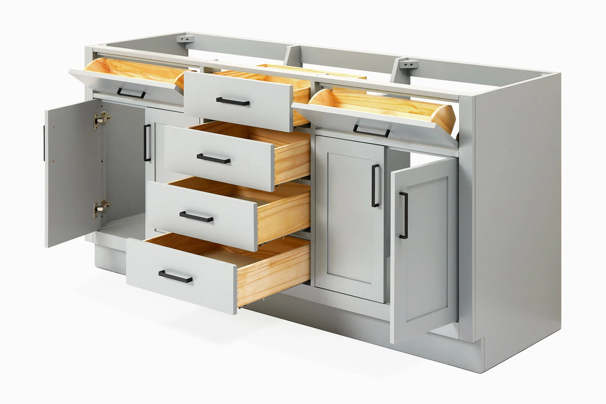 Ariel hepburn  71-72 in. double sink base cabinet
