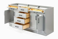 Ariel hepburn  71-72 in. double sink base cabinet