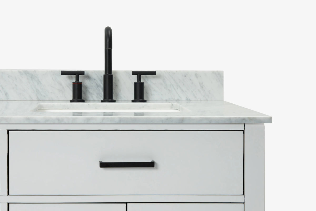 Ariel hepburn  71-73 in. double rectangle sink vanity with 0.75-1.5 in countertop