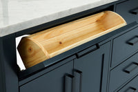 Ariel hepburn  71-73 in. double rectangle sink vanity with 0.75-1.5 in countertop