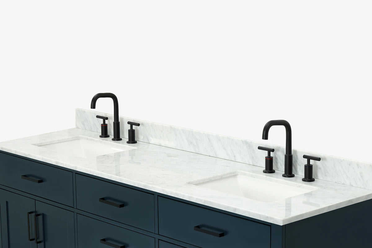 Ariel hepburn  71-73 in. double rectangle sink vanity with 0.75-1.5 in countertop