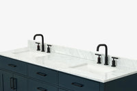 Ariel hepburn  71-73 in. double rectangle sink vanity with 0.75-1.5 in countertop